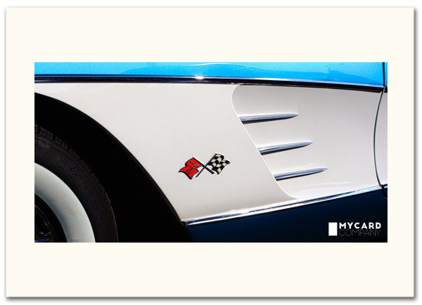 ArtCard - 1960 Chevrolet Corvette 2-Door Convertible, Horizon Blue - 22. November 2012
