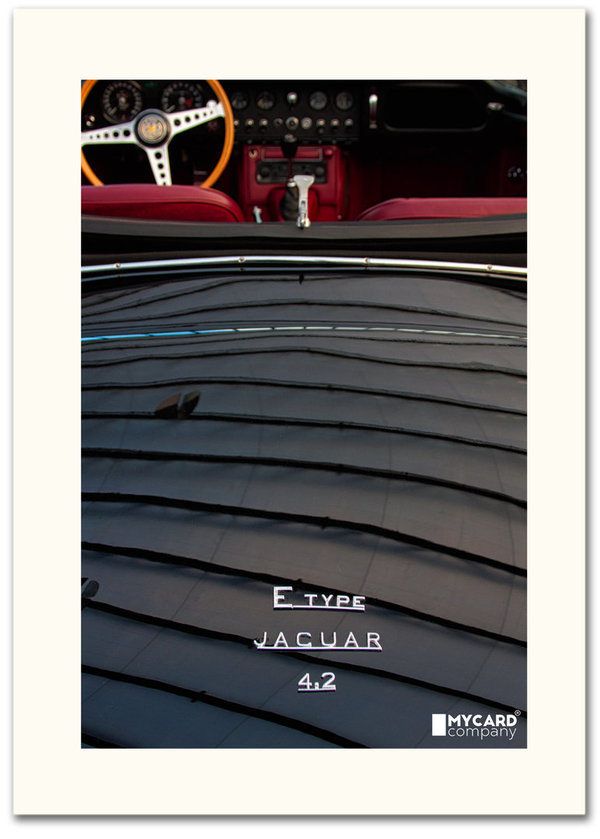 ArtCard - Jaguar e-type 4,2 Series 1, rear